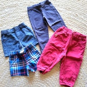 Baby Girl Shorts and Pants Bundle 6-18 months - 4 pieces‎